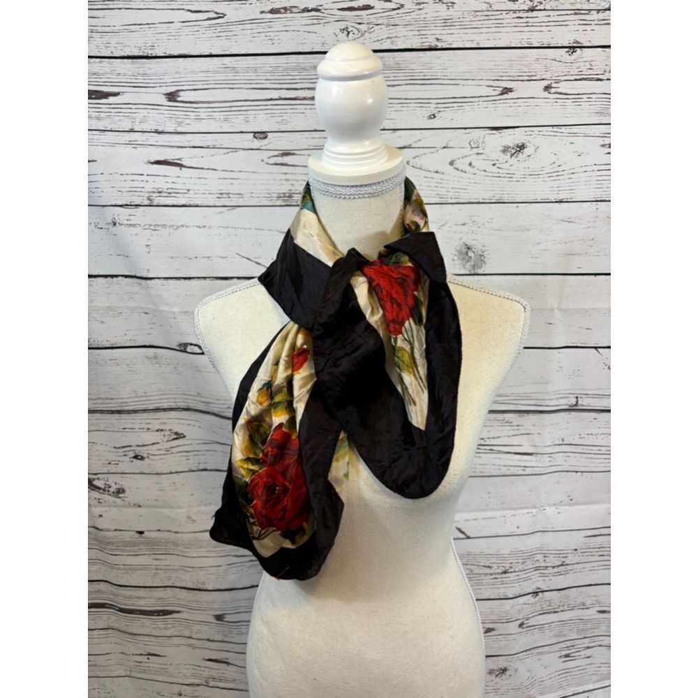 Unbranded Scarf One Size Black Yellow